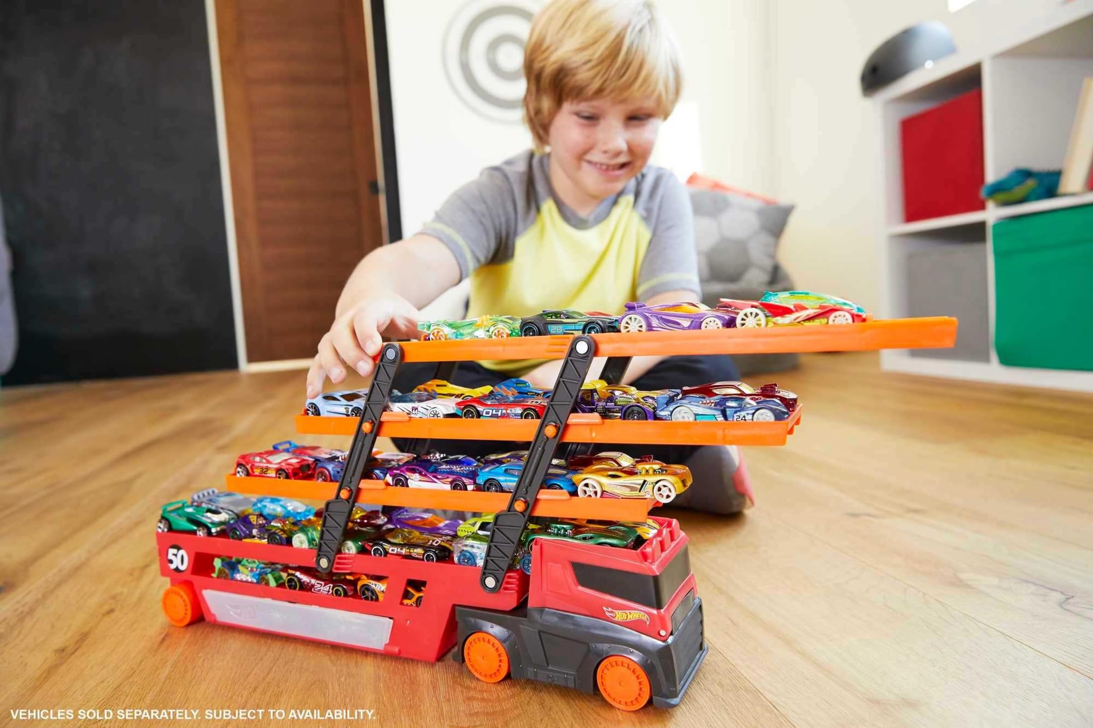 Amazon | ホットウィール(Hot Wheels) メガ トレーラー50
